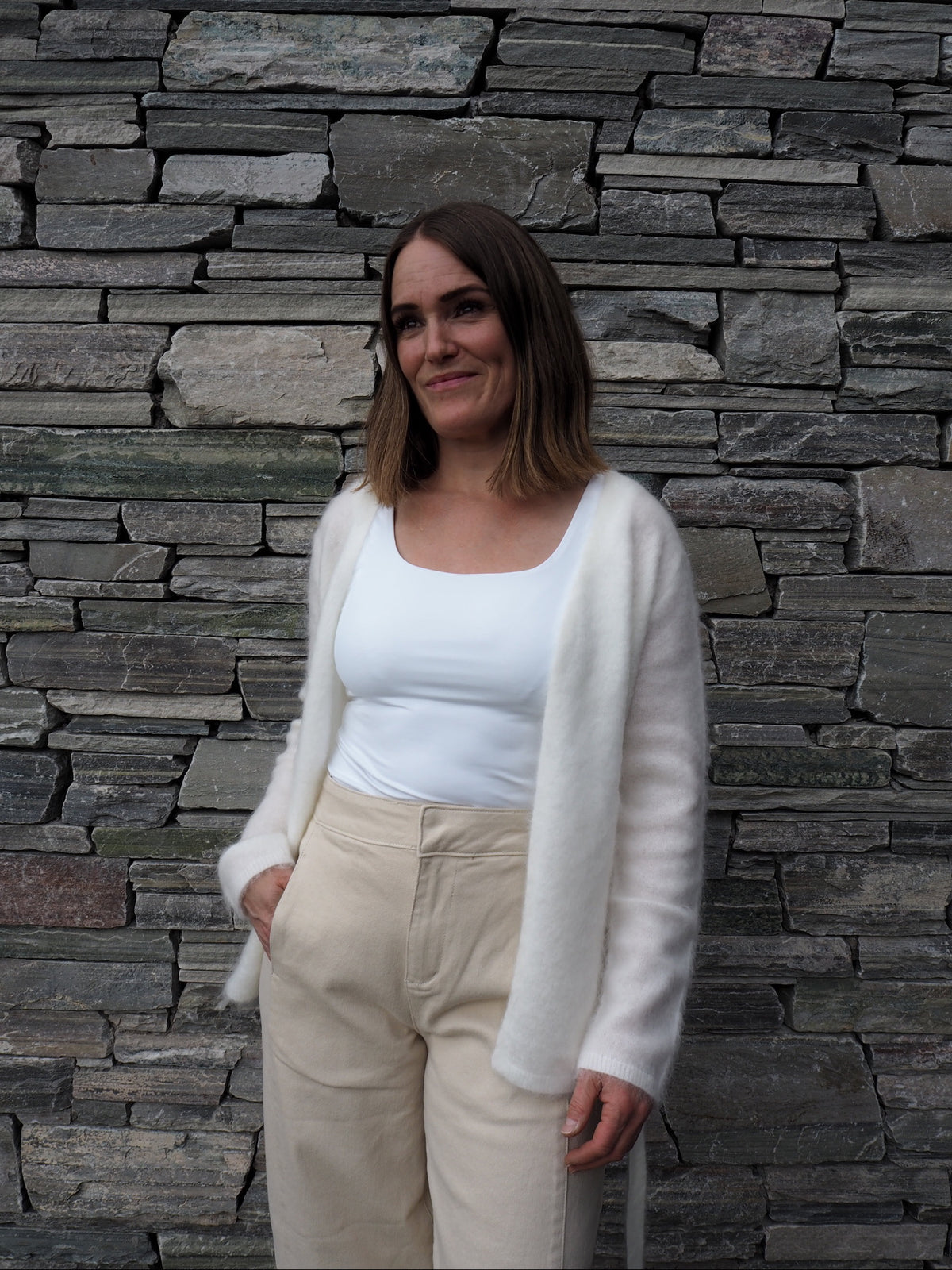 Yastilde Ls Belt Knit Cardigan