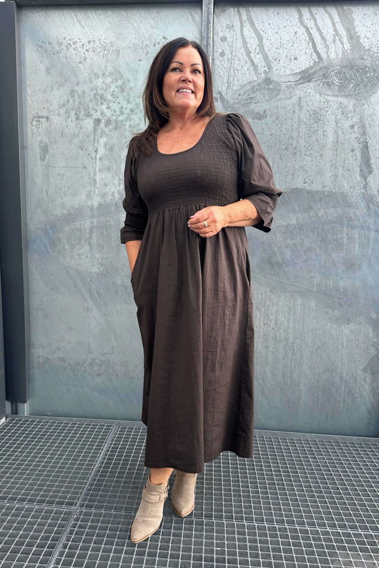 Poplin kjole