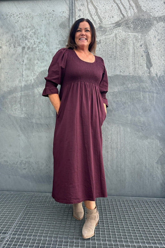 Poplin kjole