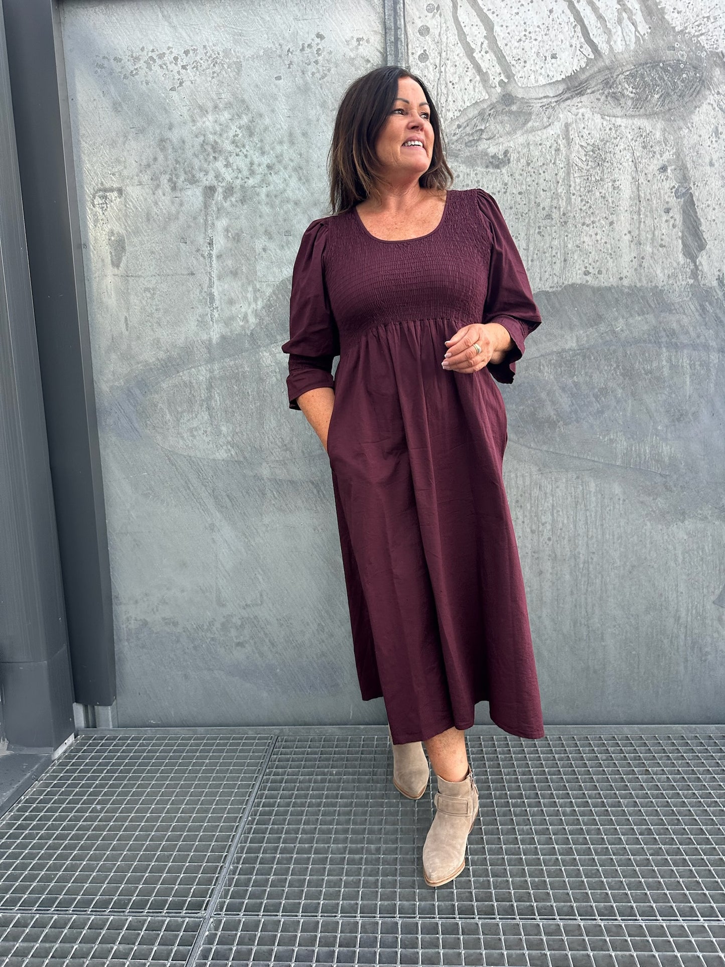 Poplin kjole