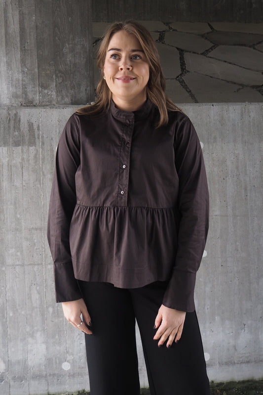 Poppycc Ls Flare Blouse
