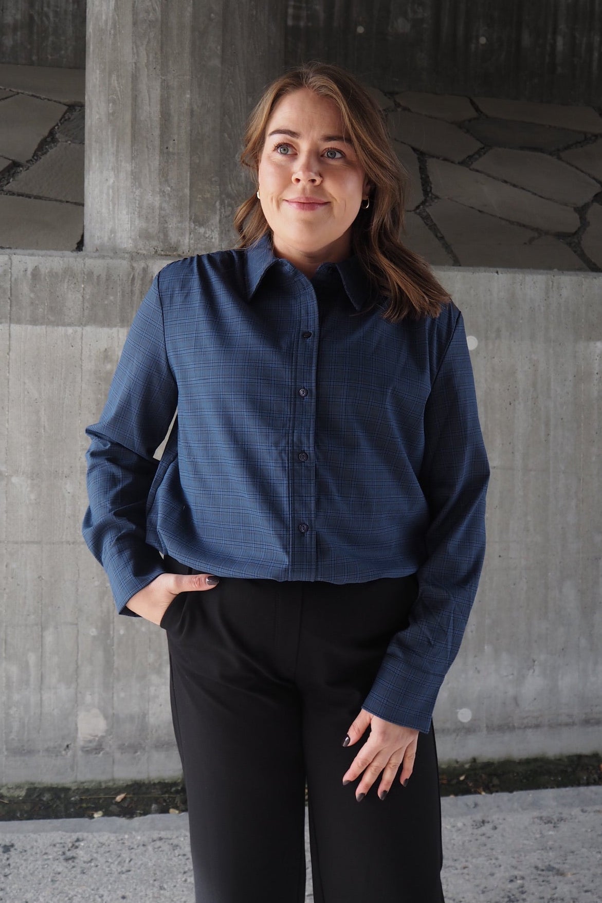 Daxtercc Check Pleat Shirt
