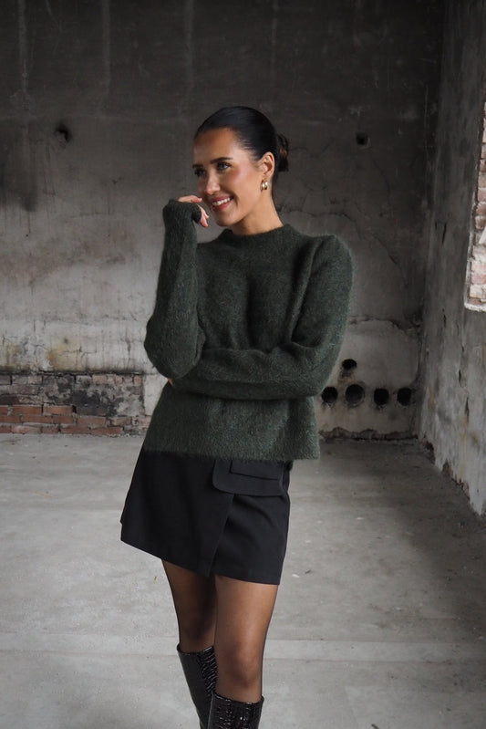 Bella mohair sweater Harvest Green