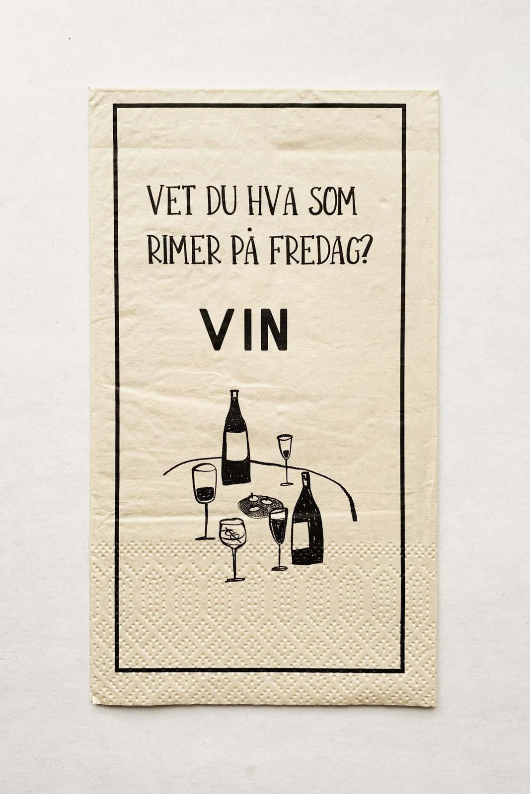 VET DU HVA SOM RIMER PÅ FREDAG