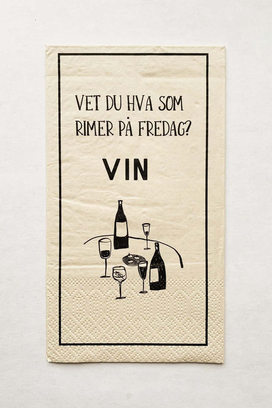 VET DU HVA SOM RIMER PÅ FREDAG