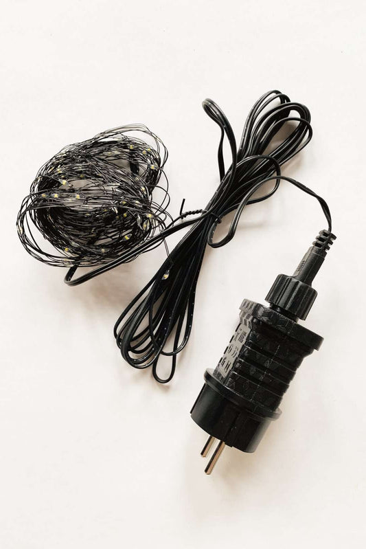 LYSKJEDE METALL 12 M SORT