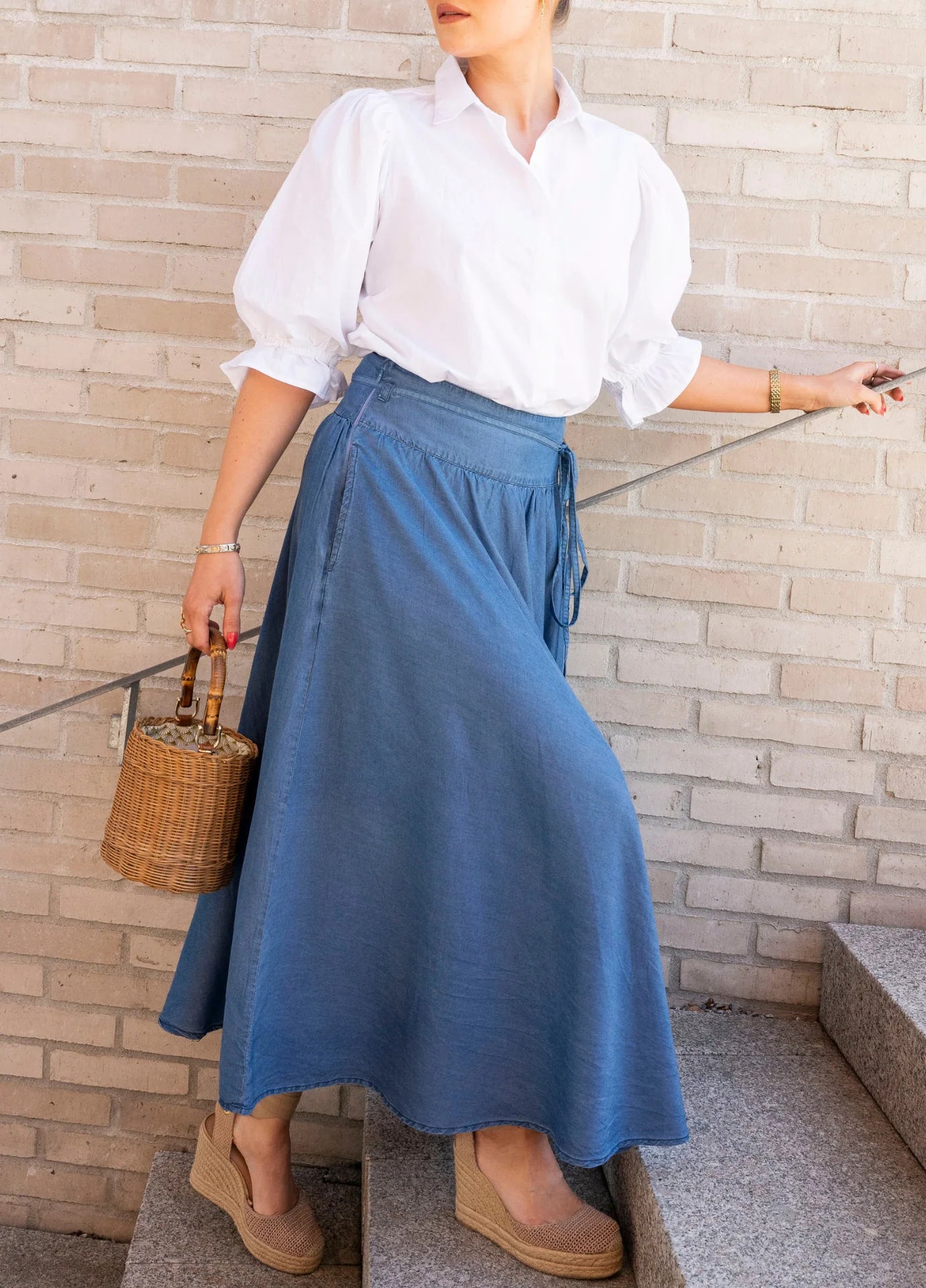 Astrid Skirt soft denim