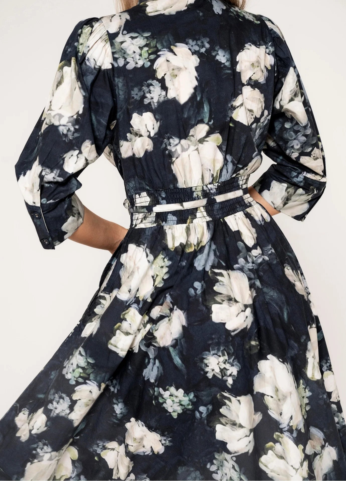 Maria Dress Blue Garden