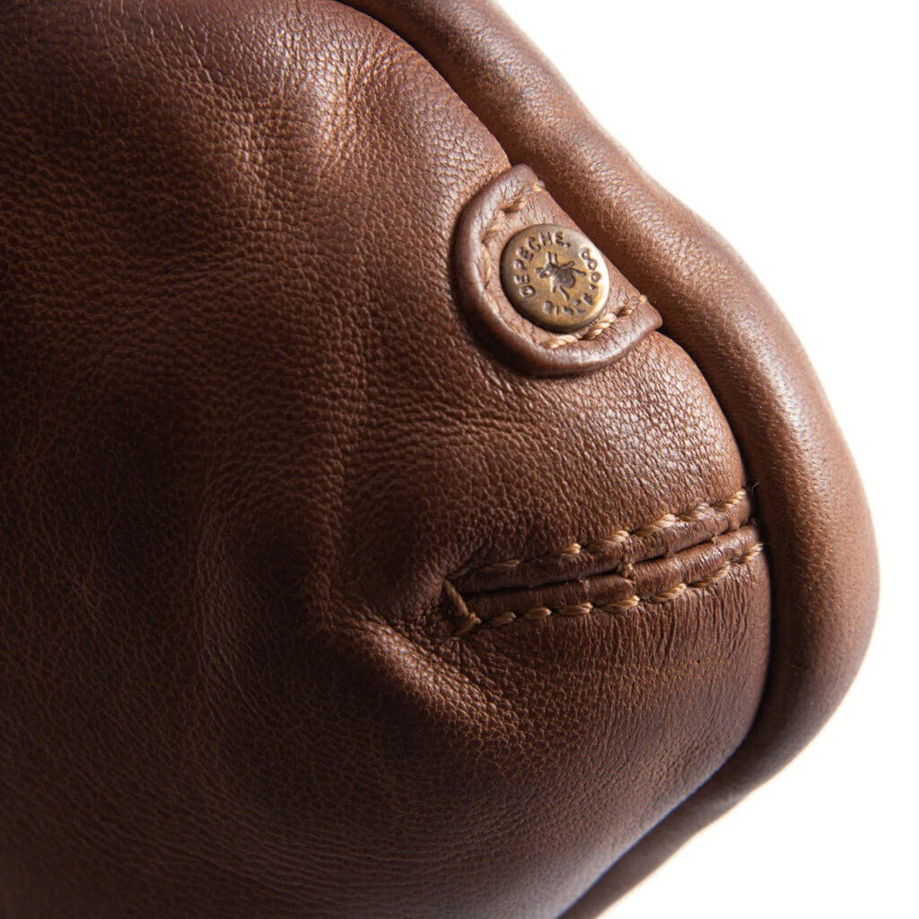 Mobile bag in soft vintage look leather