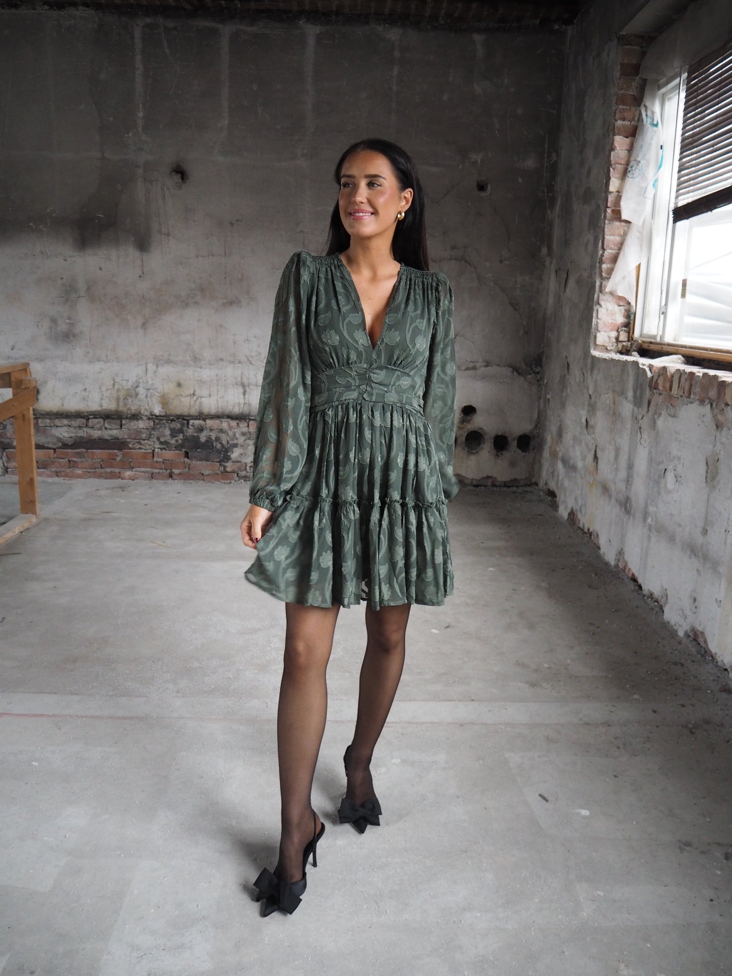 Noor Dress Luxe Green