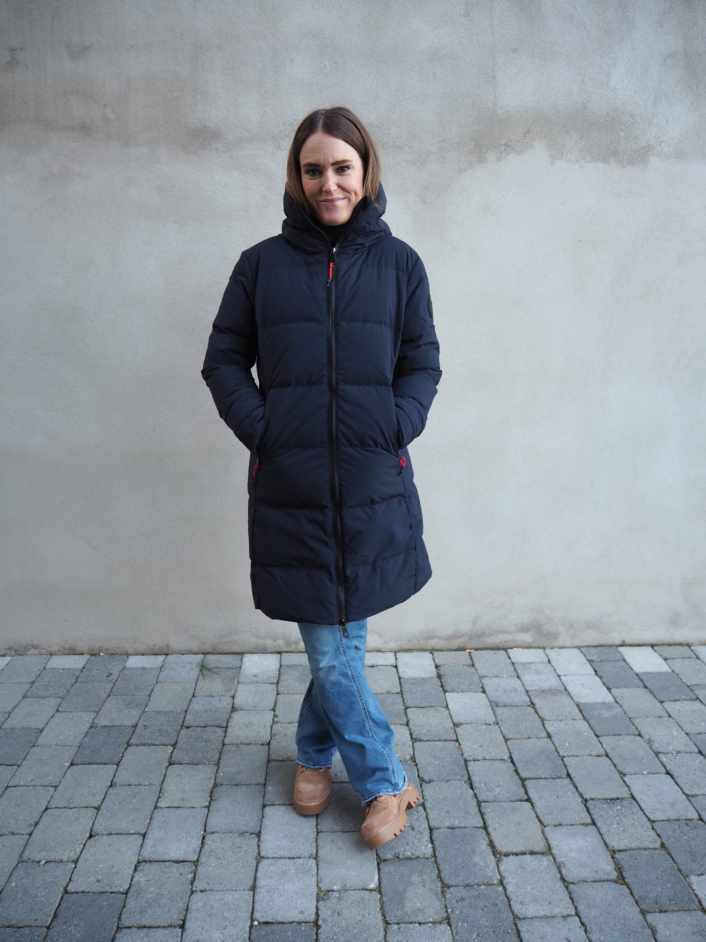 Lady`s Down Jacket - Marine