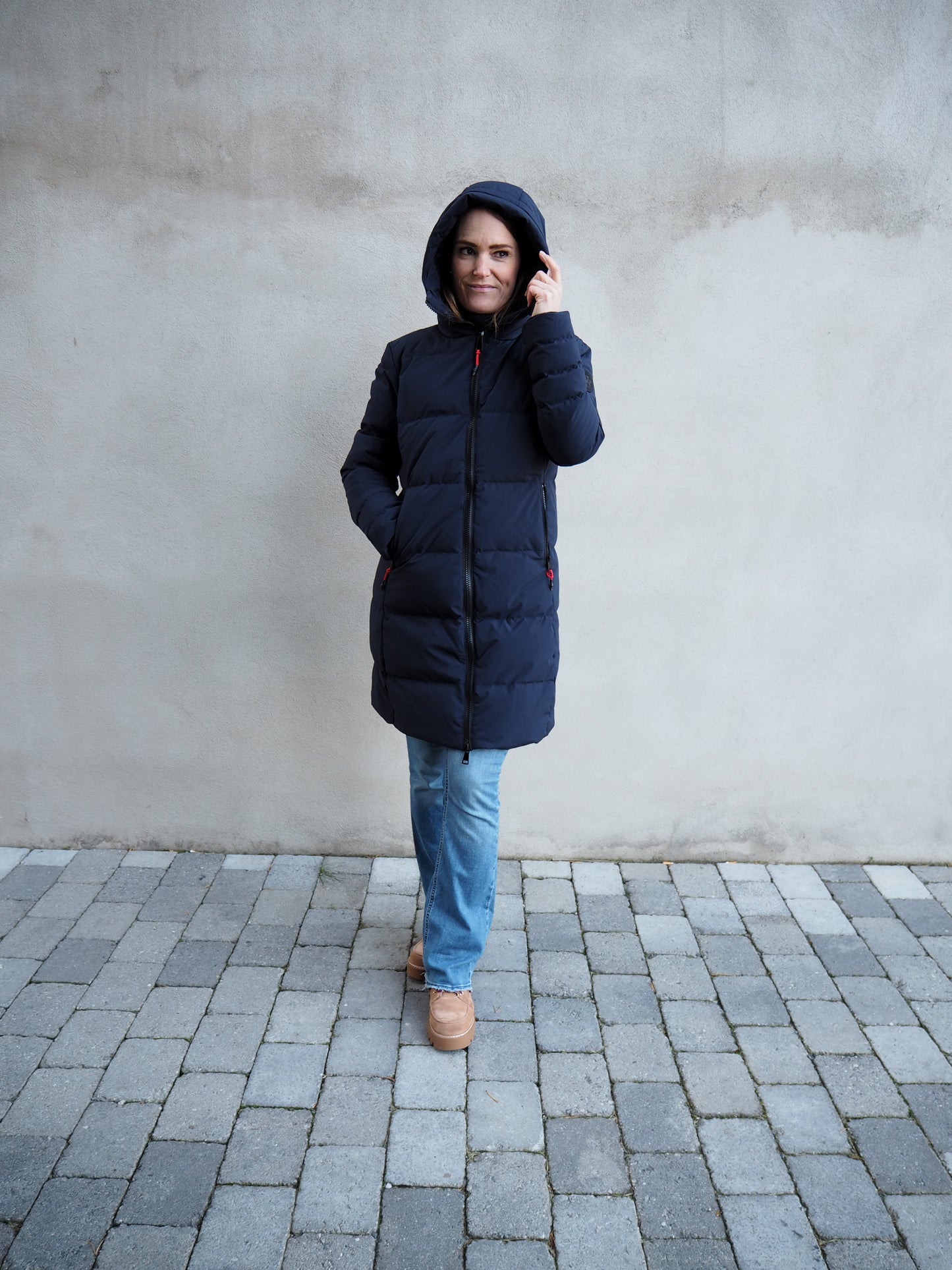 Lady`s Down Jacket - Marine