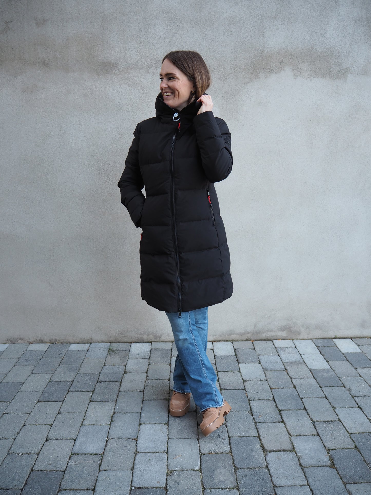 Lady`s Down Jacket - Svart