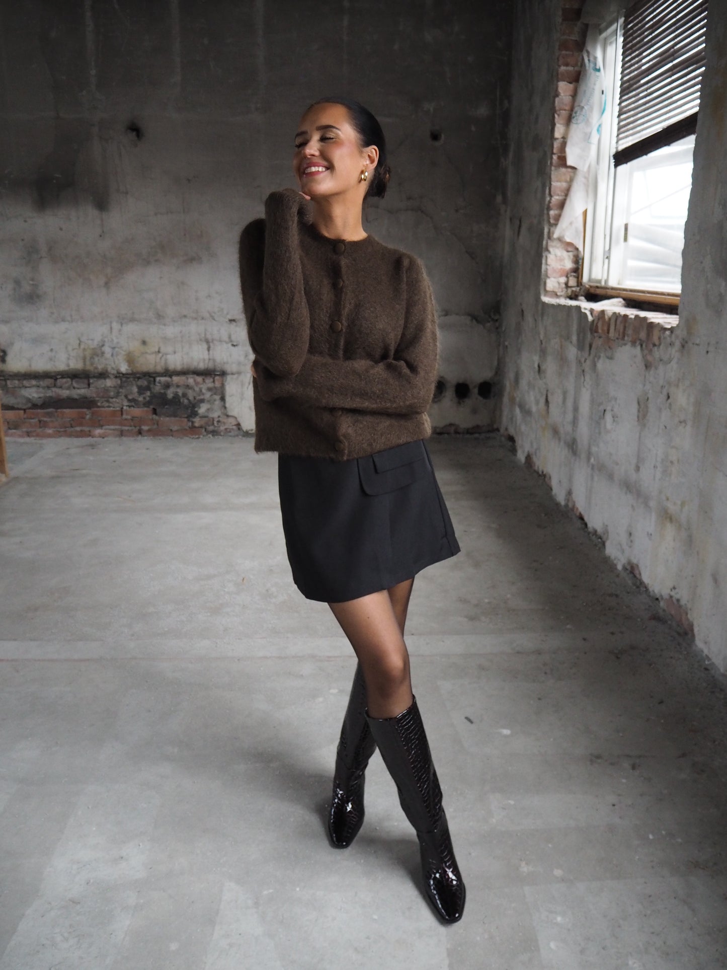 Ulla mohair cardigan Mocha