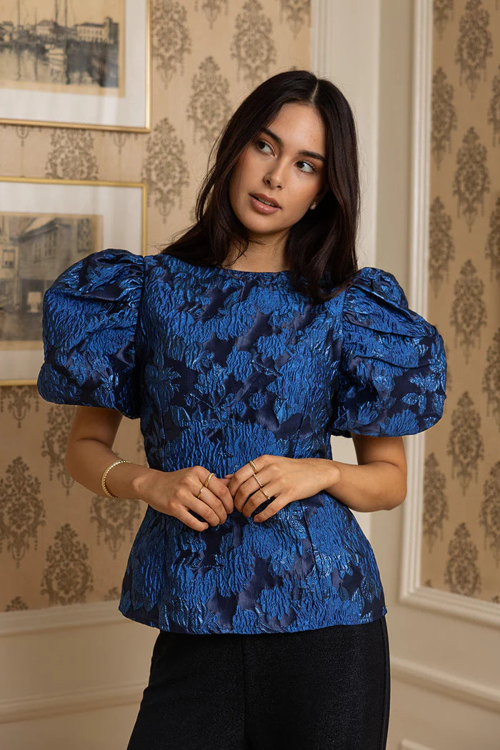 Selma top blue