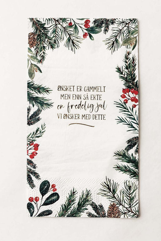 SERVIETT FREDELIG JUL