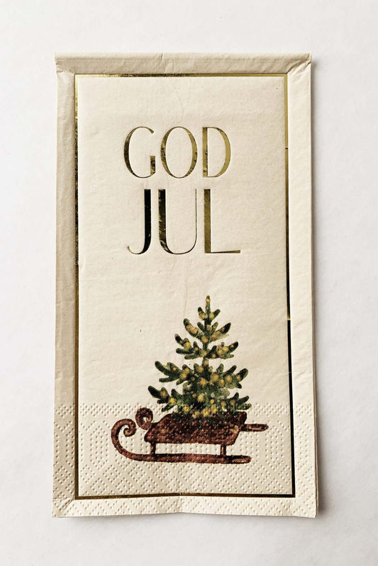 SERVIETT GOD JUL KJELKE M JULETRE