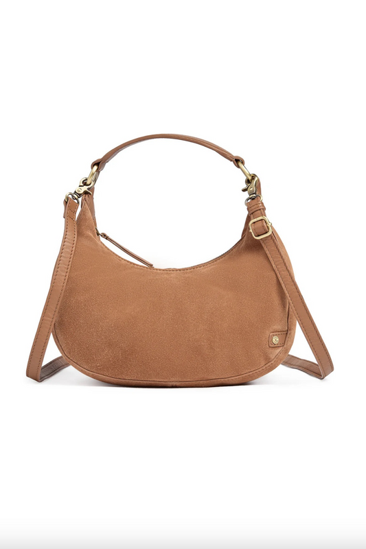 Suede crossbody bag