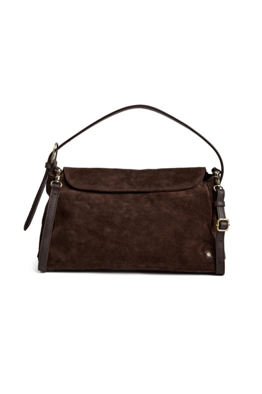 Exclusive suede crossbody bag