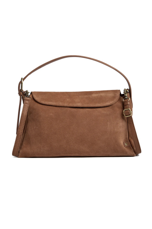 Exclusive suede crossbody bag