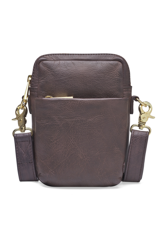 Classic mobile bag in soft leather quality