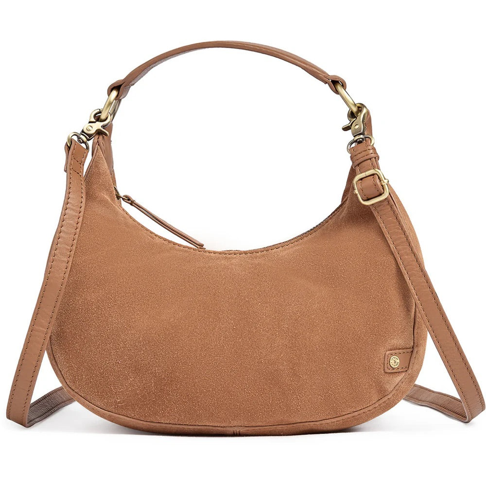 Suede crossbody bag