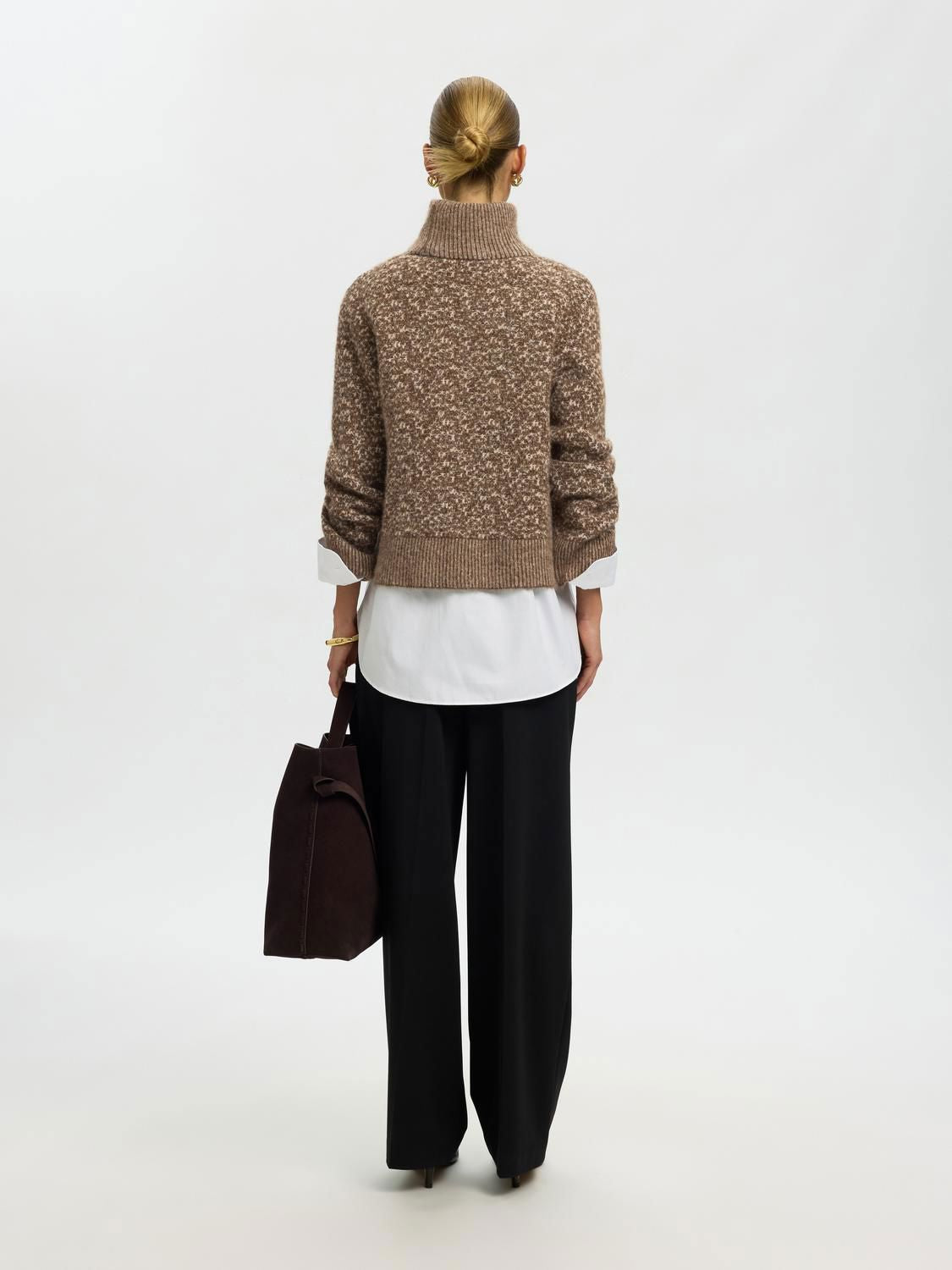 Slwlulu Duo Ls Knit High Neck Noos
