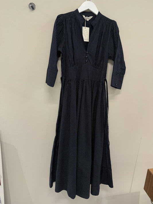 Maria Dress Pinstripe