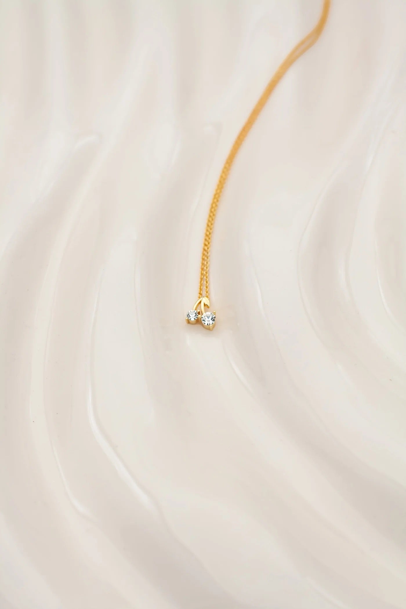 Cherry crystal necklace