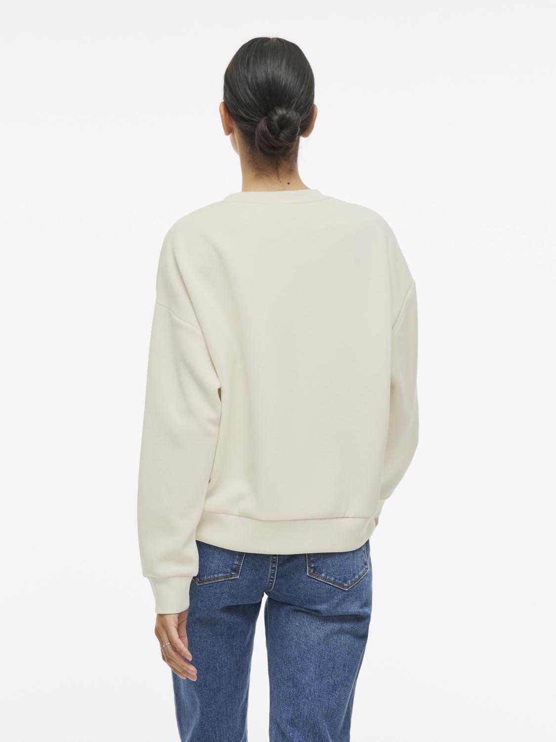 Reflect New EMB l/S Sweat top - Birch