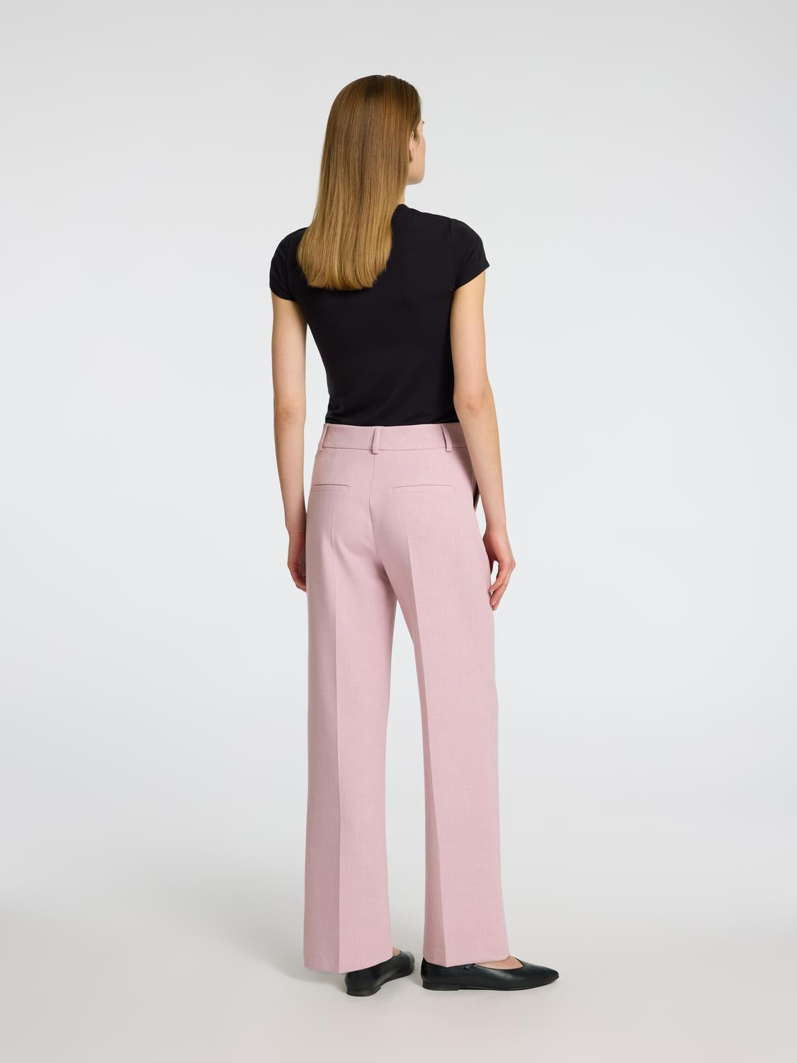 Slfrita Mw Wide Pant Mel Noos