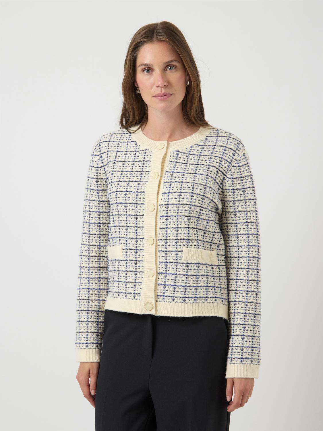 Yaslivia ls short knit cardigan