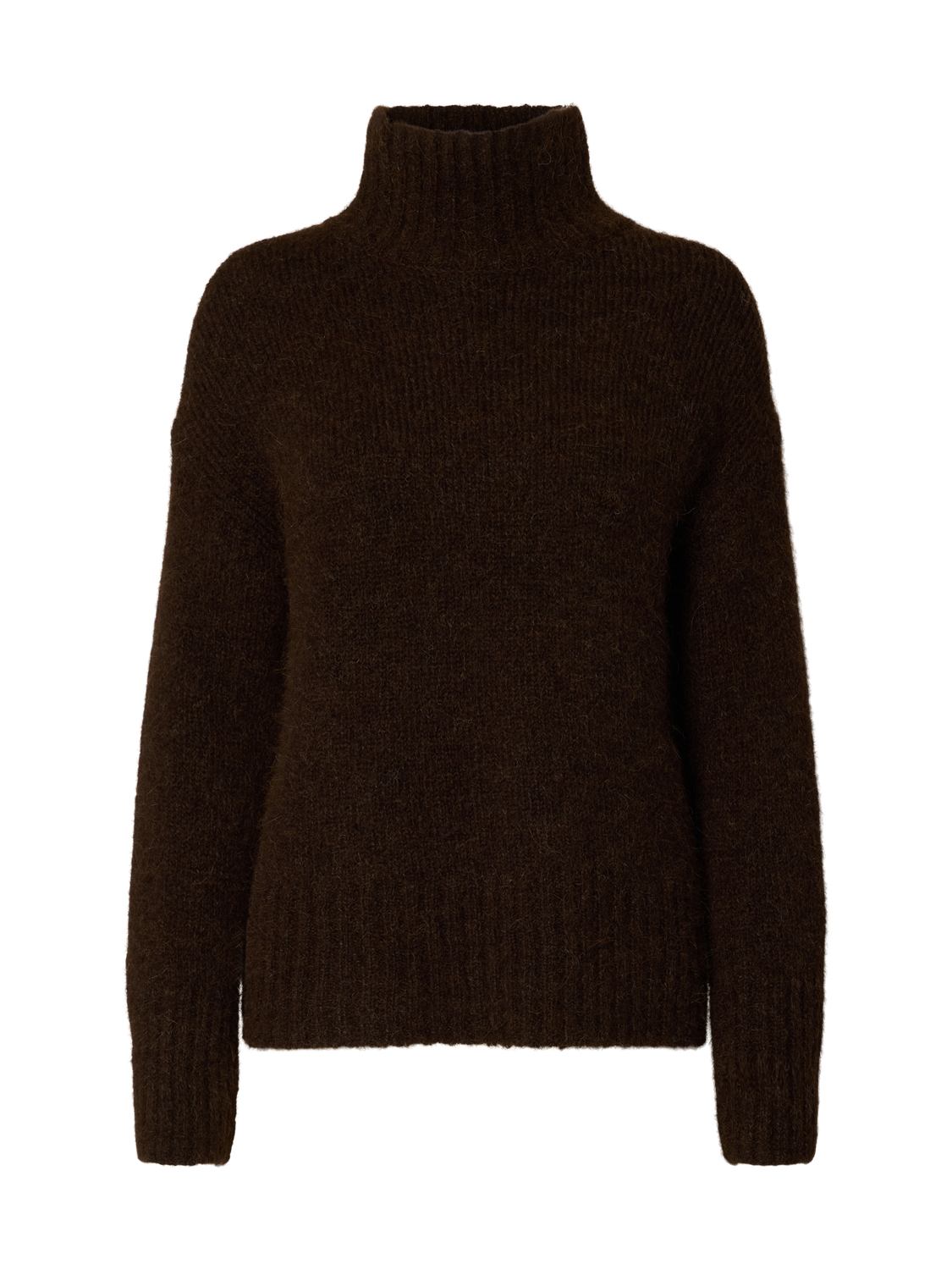 Slfgabriella Ls Knit High Neck Noos