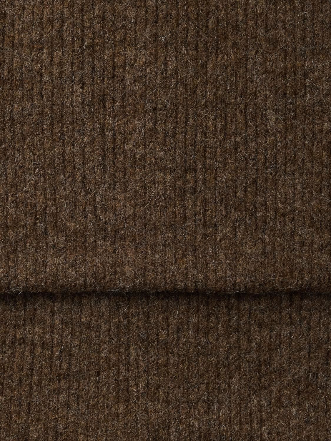 Slwlulu Wool Blend Narrow Knit Scarf