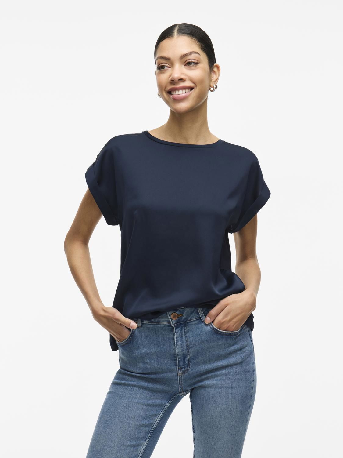 Viellette S/s Satin Top - Noos