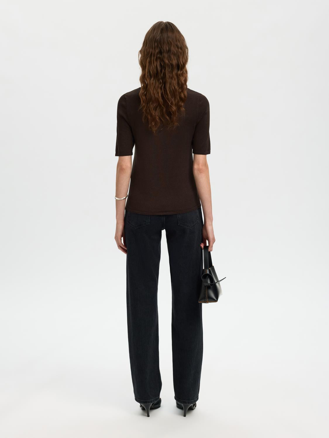 Slflura 2/4 Knit O-Neck