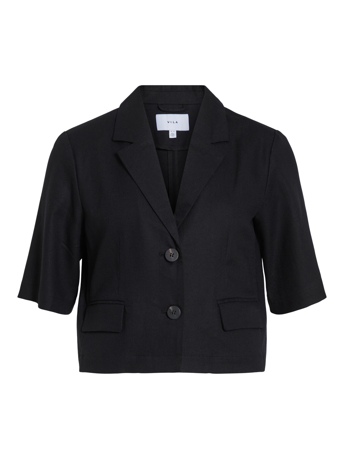 VIPOCKEY 2/4 SLEEVE CROPPED BLAZER