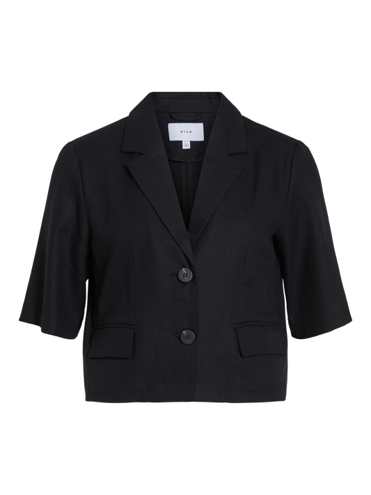 VIPOCKEY 2/4 SLEEVE CROPPED BLAZER
