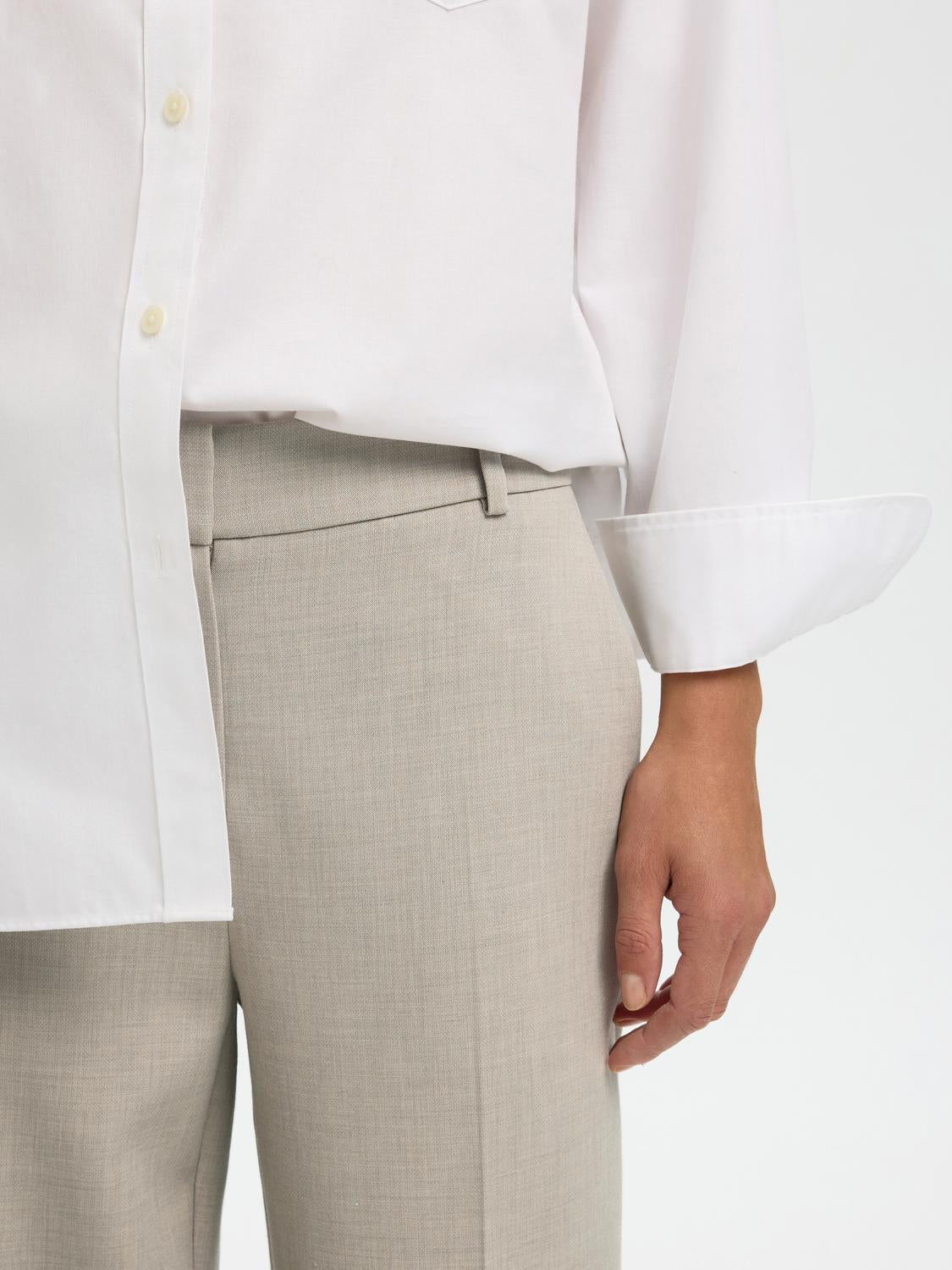 Slwrita Mw Wide Pant Mel Noos
