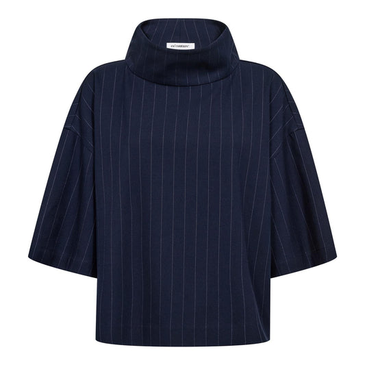 Gabiecc Pin Funnel Neck Blouse
