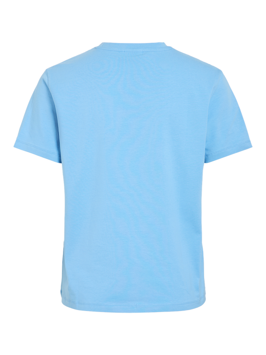 Nora T-skjorte med rund hals - Blissful Blue
