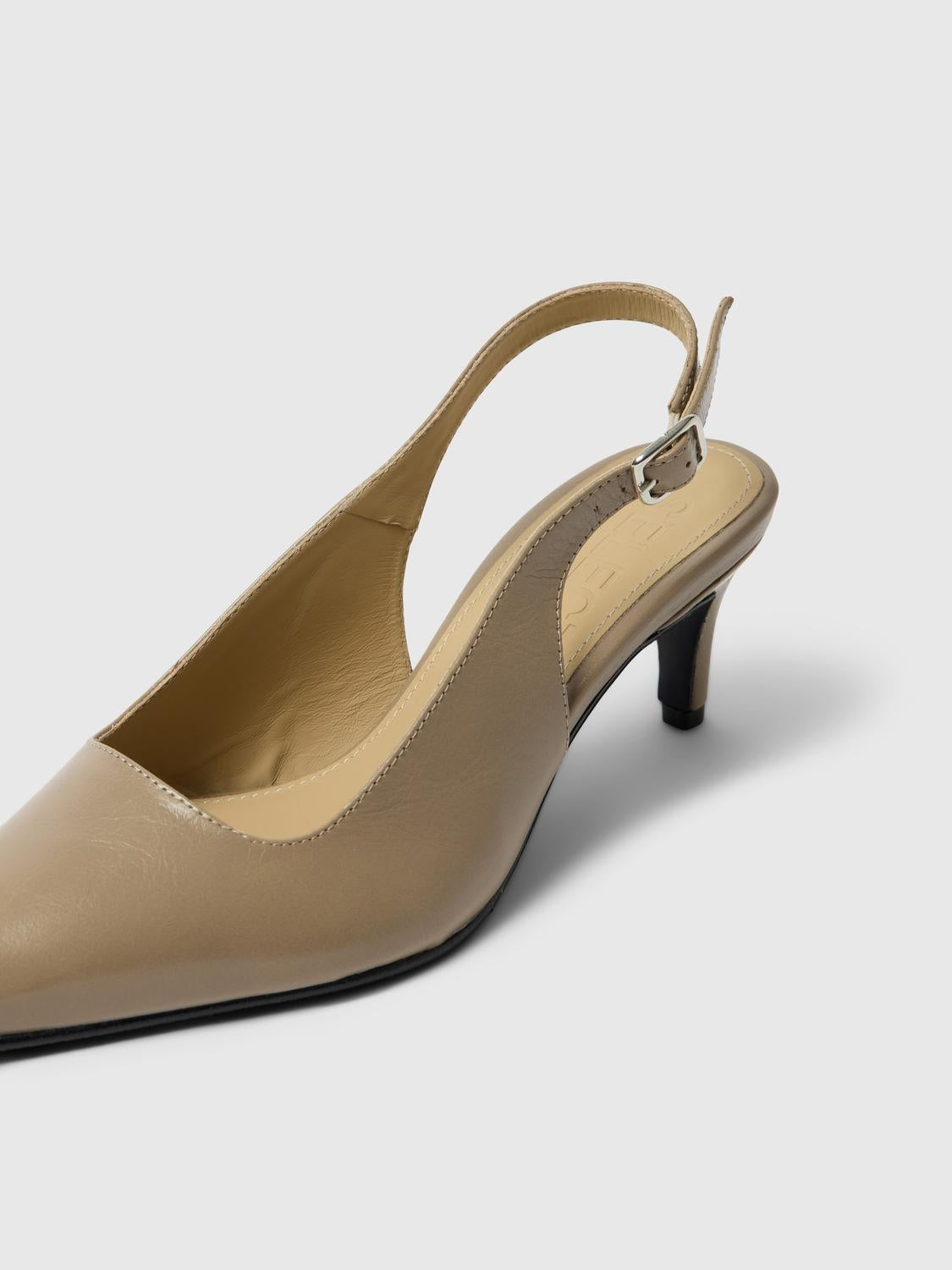Slfisla Leather Pointy Slingback