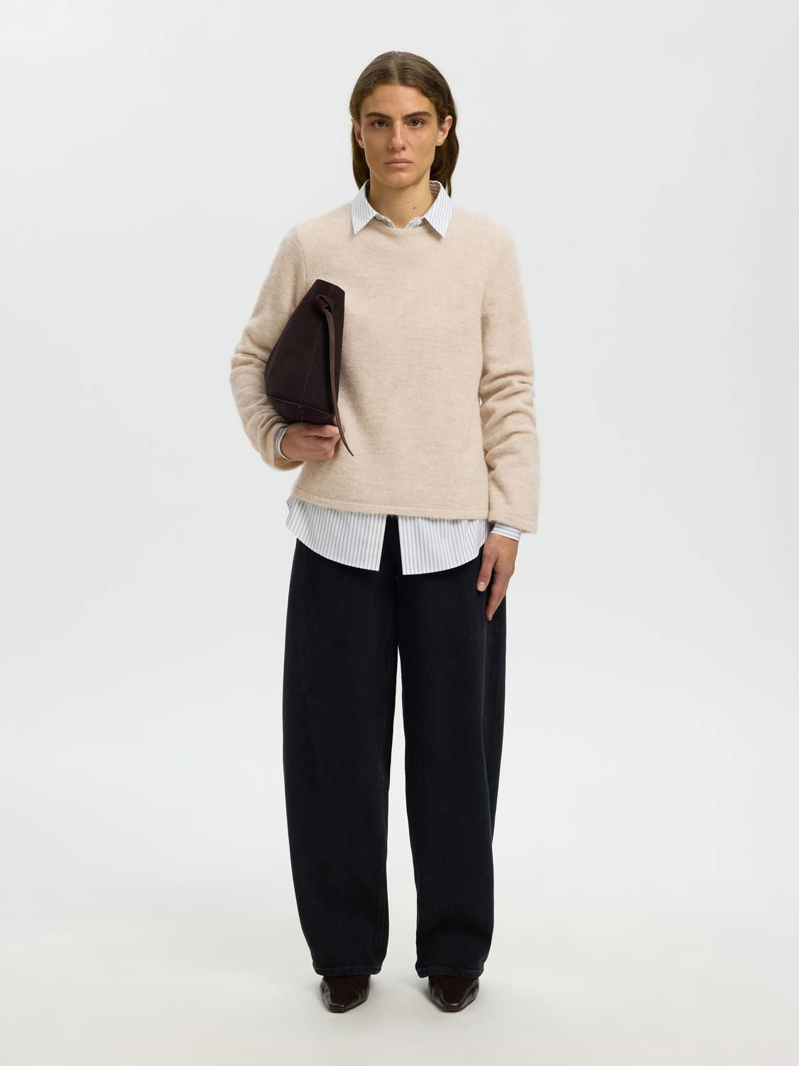 Slwlulu New Ls Knit O-Neck Noos