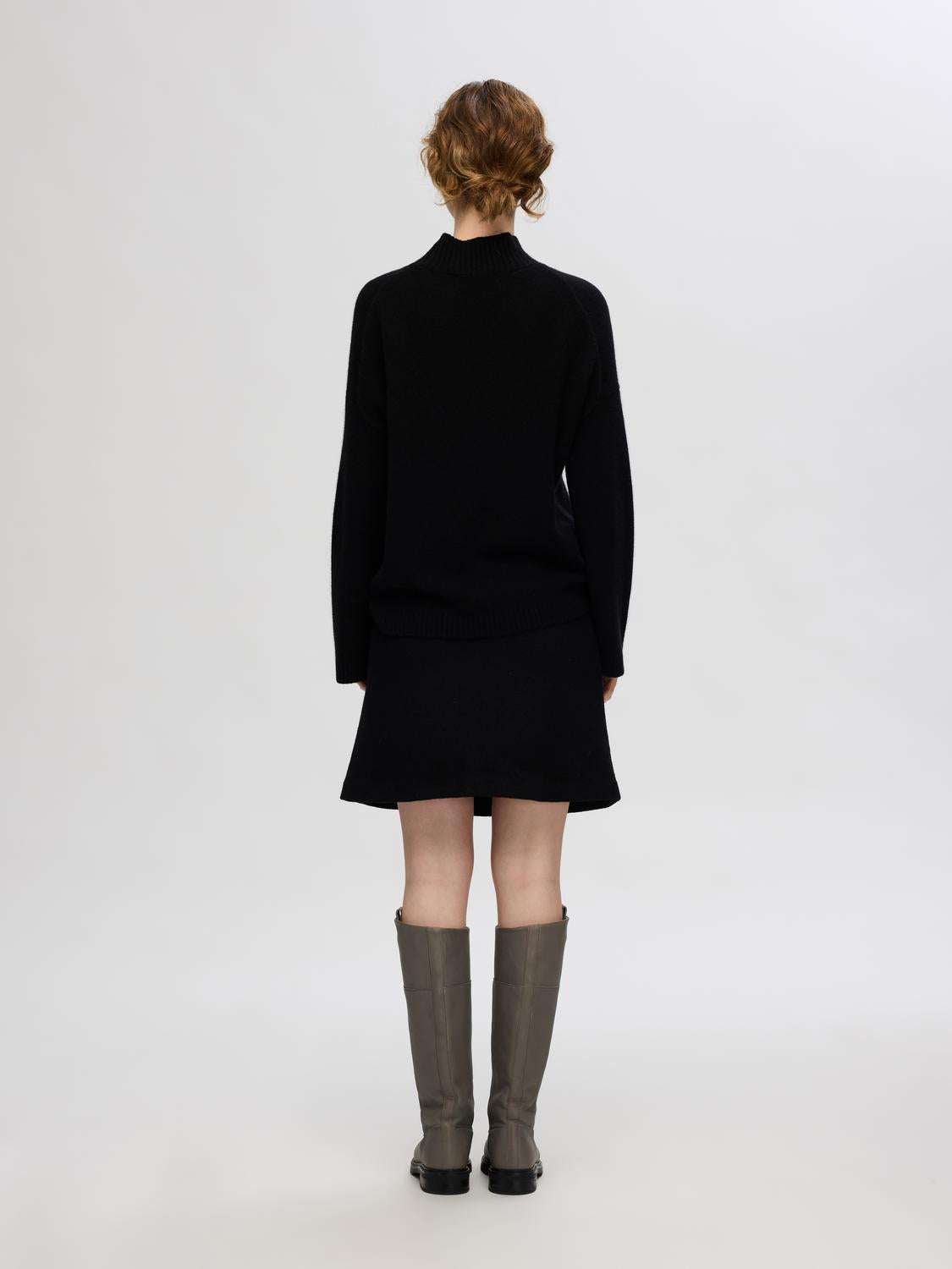 Slfwoon hw short wool skirt