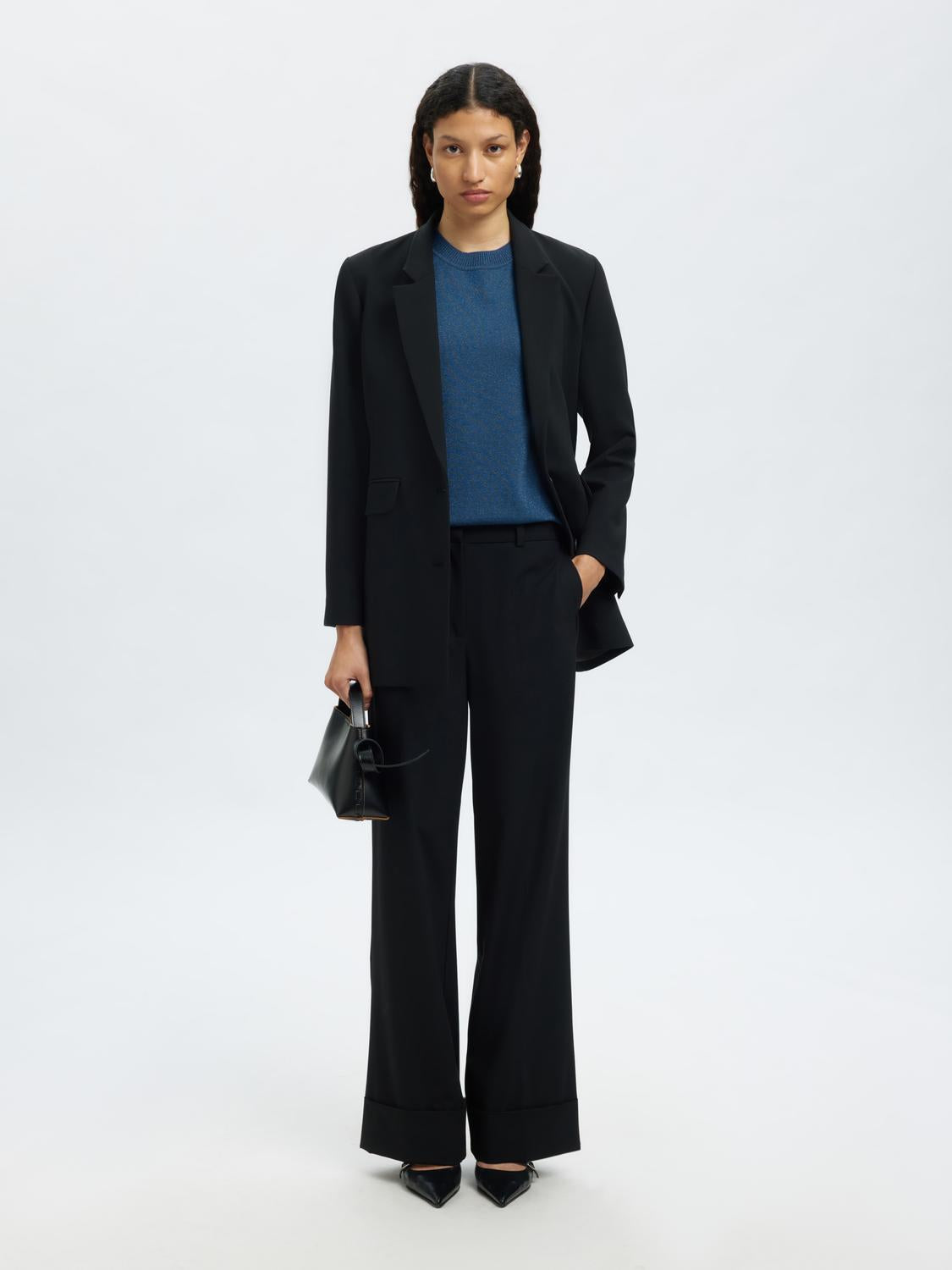 Slflura 2/4 Knit O-Neck