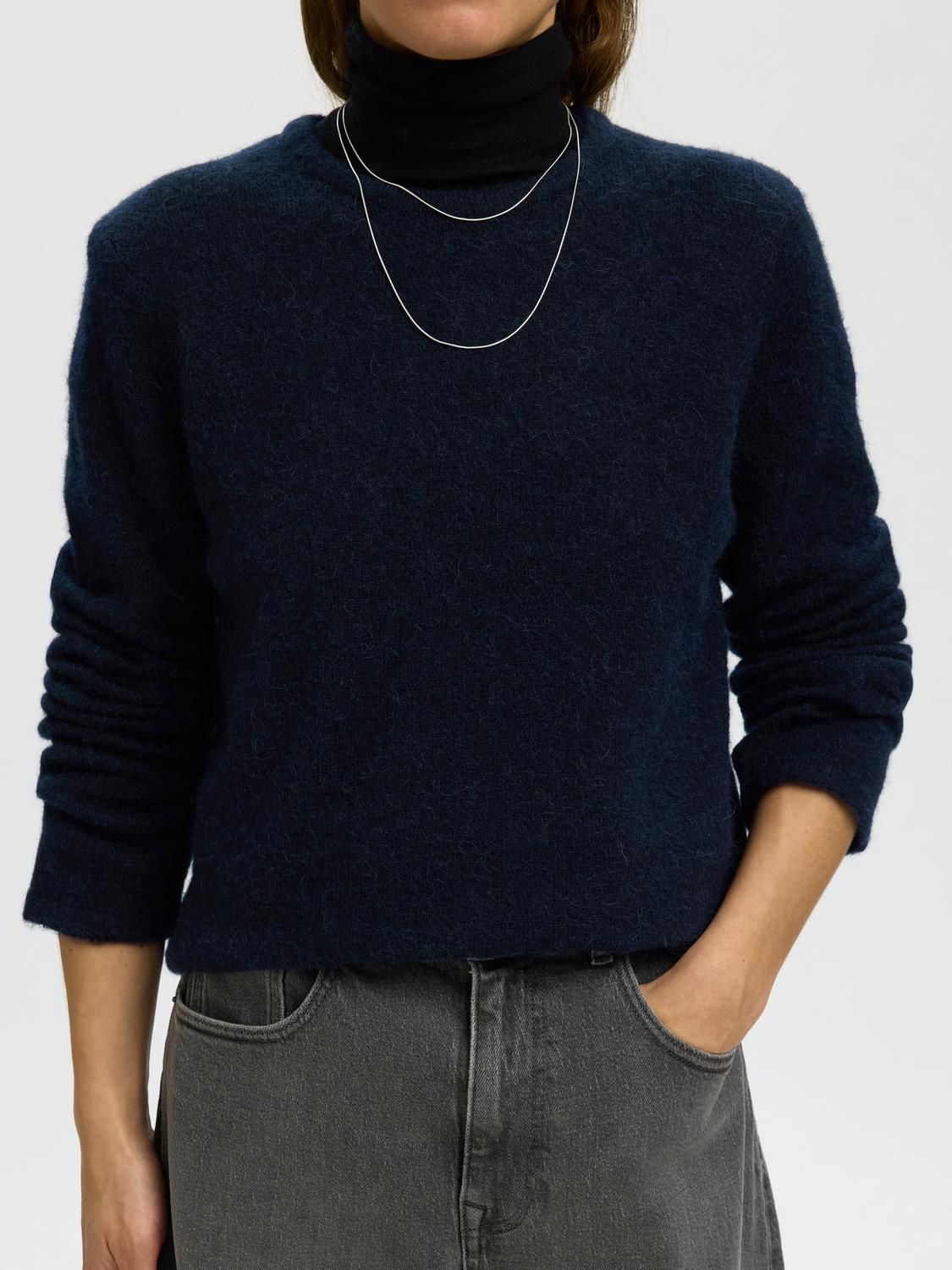 Slwlulu New Ls Knit O-Neck Noos