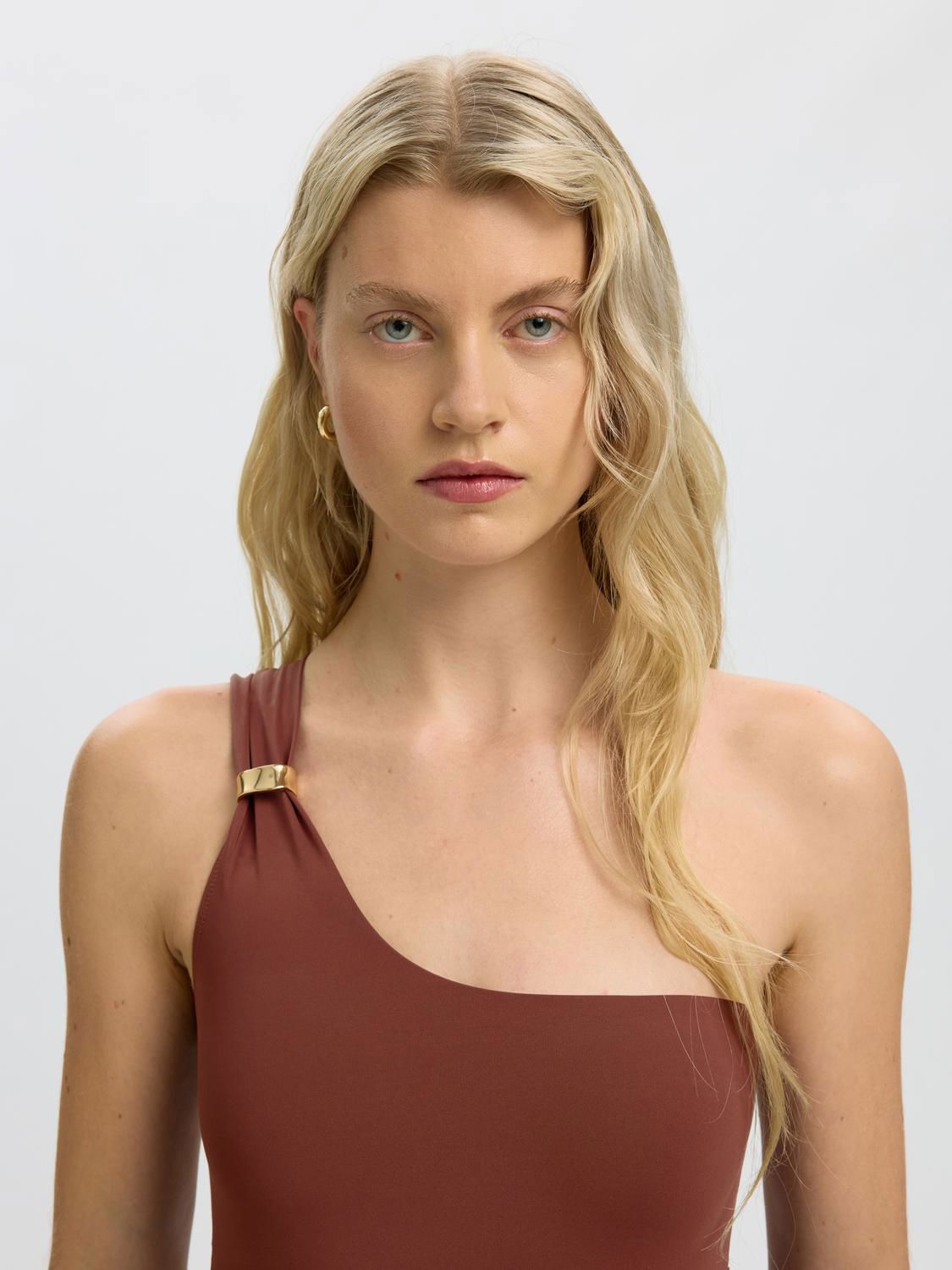 Slfbari One Shoulder Swimsuit