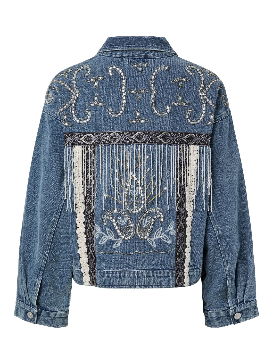 Yasvision Ls Denim Emb Jacket - Fest