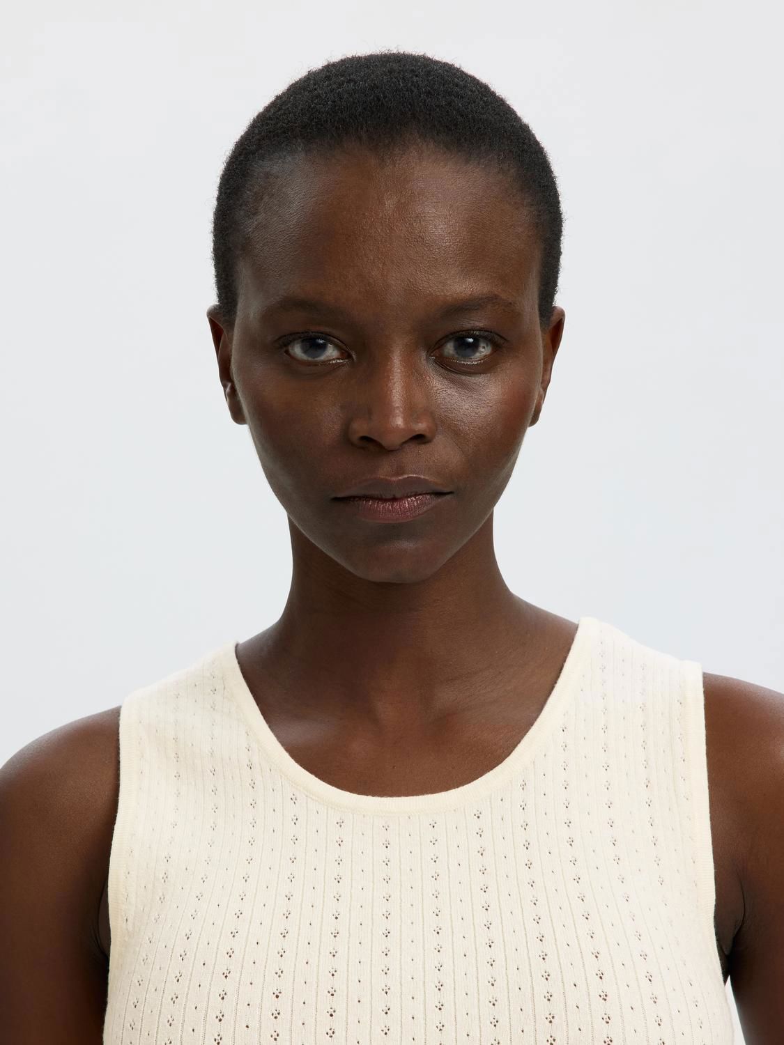 Slfhelle Pointel Sl Knit Top