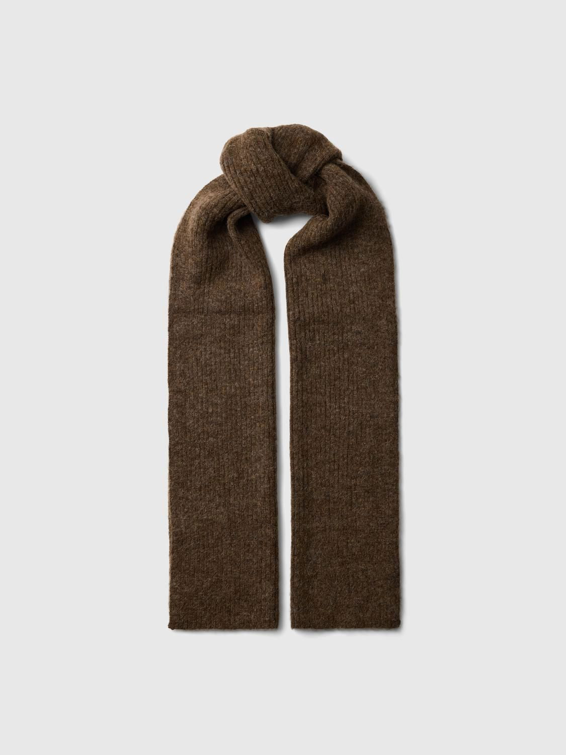 Slwlulu Wool Blend Narrow Knit Scarf